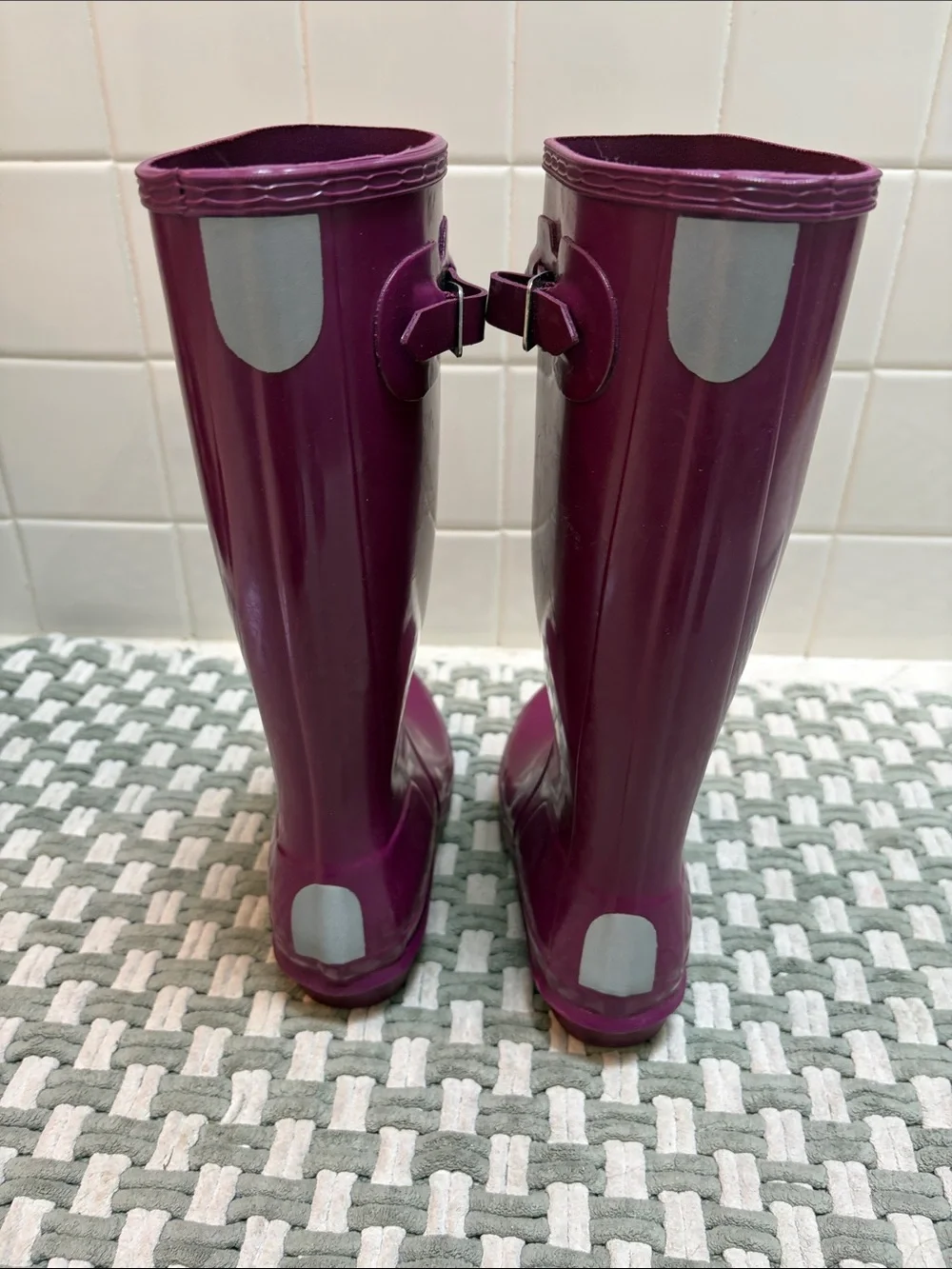 Hunter Kids Deep Purple Tall Rain Boots size 4